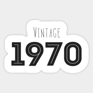 Vintage 1970 black Sticker